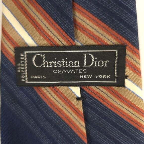 CHRISTIAN DIOR CRAVATES Striped Tie - Picture 2 of 8